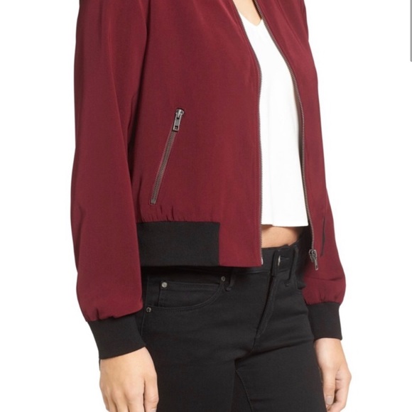 Mural Maroon Bomber Jacket from Nordstrom - Picture 2 of 9